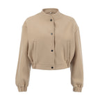 Damen sportliche cropped Jacke mit praktischen Taschen und hochwertigem Material R&B