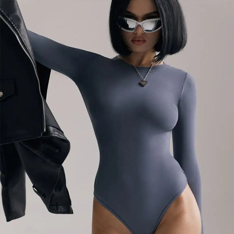 Damen Langarm Body mit figurbetontem Schnitt R&B