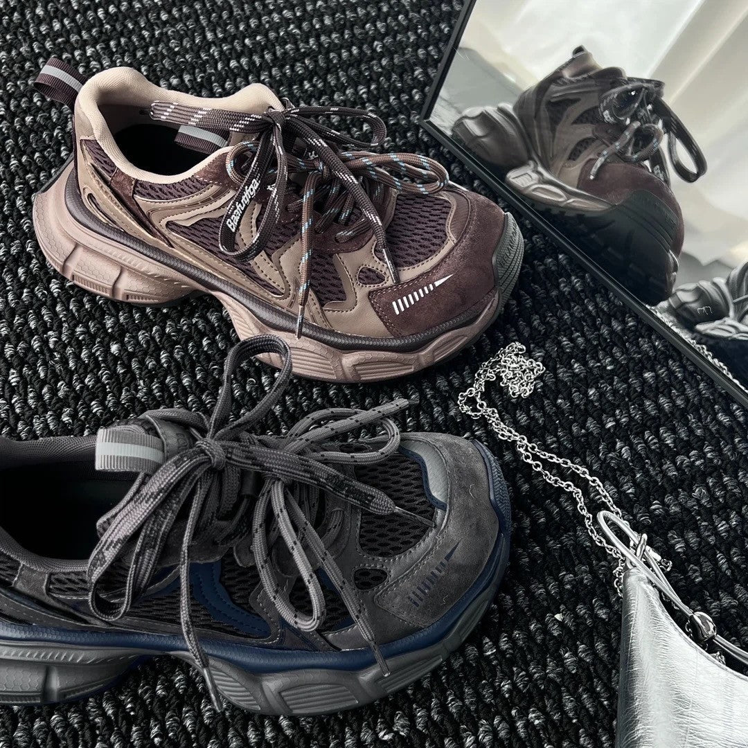 Damen Sportliche Lauf-Sneaker mit atmungsaktivem Mesh und dämpfender Sohle R&B
