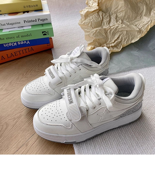 Damen Sneakers mit doppeltem Klettverschluss und atmungsaktiver Obermaterialstruktur R&B