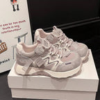 Damen Sportliche Sneakers mit atmungsaktiver Mesh-Oberfläche und verstärktem Fersenbereich R&B