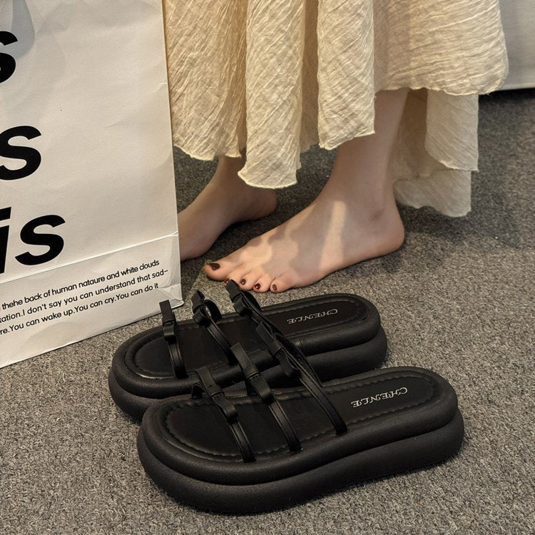 Damen modische Clogs mit gemusterten Riemen und komfortabler Fußbettgestaltung R&B