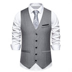 Herren elegante Anzugweste mit feiner Struktur und hochwertigem Material