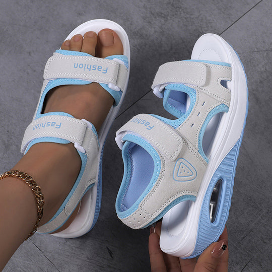 Damen Sportliche Sandalen mit ergonomischer Unterstützung und verstellbarem Klettverschluss R&B
