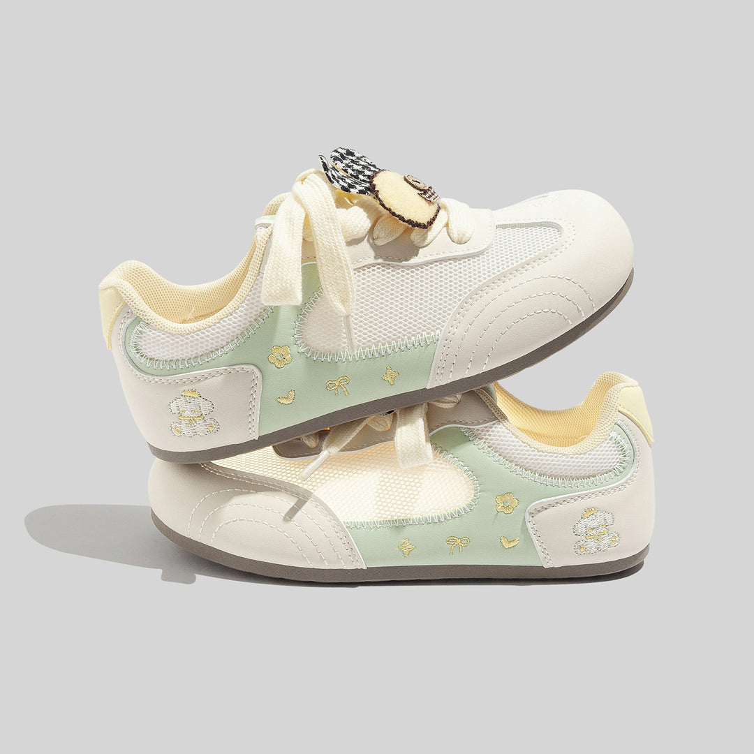 Damen Sportliche Sneakers mit verspieltem Tiermotiv und atmungsaktiver Mesh-Oberfläche R&B