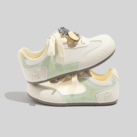 Damen Sportliche Sneakers mit verspieltem Tiermotiv und atmungsaktiver Mesh-Oberfläche R&B