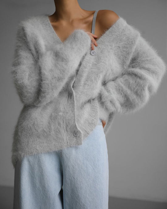 R&B | Stylischer Lockere Knopfleisten-Cardigan