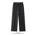 Damen Weitgeschnittene Freizeithose mit elastischem Bund und verstellbarem Kordelzug R&B