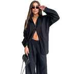 Damen luftiges Loungewear-Set mit weitem Schnitt R&B
