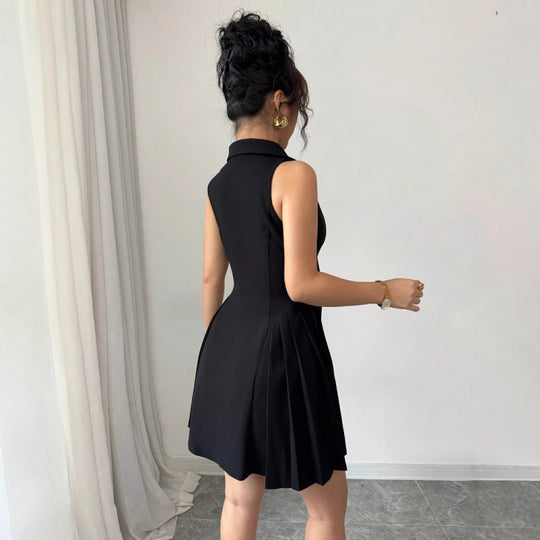 Damen Hemdblusenkleid mit schickem V-Ausschnitt und tailliertem Schnitt R&B