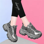 Damen Sportliche Chunky Sneakers mit atmungsaktivem Obermaterial und rutschfester Sohle R&B