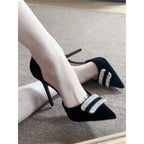 Damen eleganter und funkelnder Stiletto-Pumps R&B