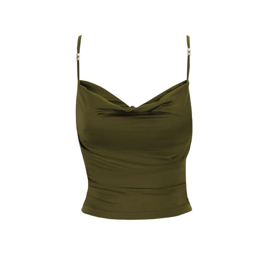 Damen elegantes Cami-Top mit dekorativen Trägern und figurnaher Silhouette R&B