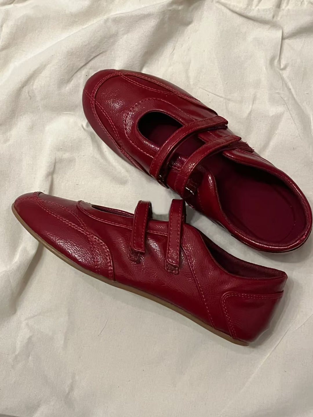Damen Komfortable Ballerinas mit verstellbarem Riemendesign und atmungsaktiver Sohle R&B