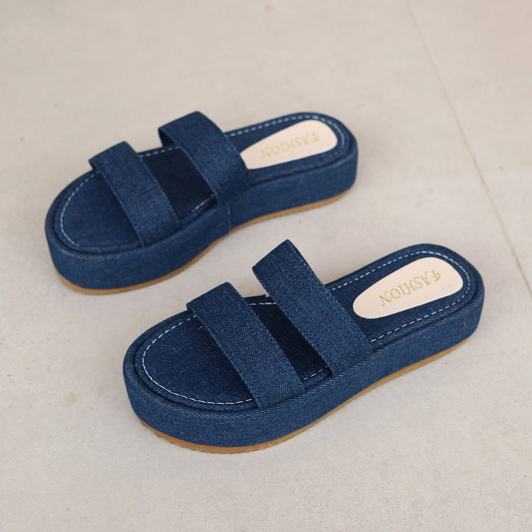 Damen Wedge-Sandalen mit verstellbarem Riemendesign und komfortablem Fußbett R&B