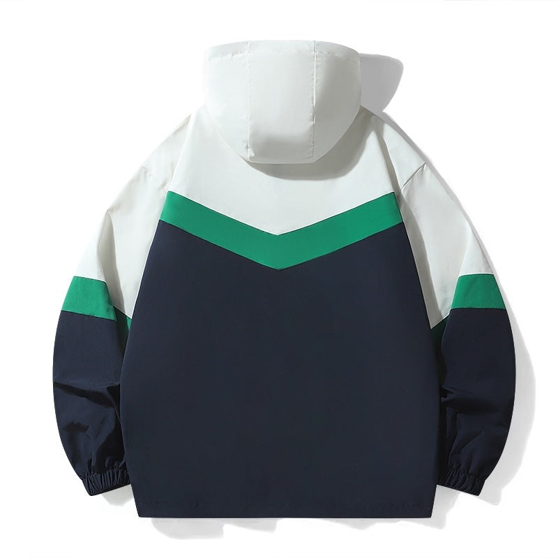 Herren leichte Übergangsjacke mit verstellbarem Kapuzensystem und atmungsaktiven Einsätzen R&B
