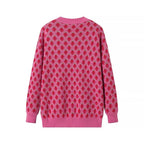 Damen Strickpullover mit floralen Mustern