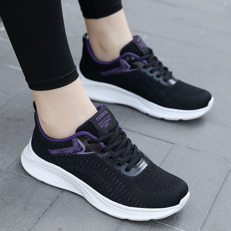 Damen Hochleistungs-Laufschuhe mit atmungsaktivem Mesh-Obermaterial und gepolsterter Sohle R&B