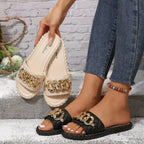 Damen Glamouröse Flipp-Flops mit hochwertiger Kettenverzierung R&B