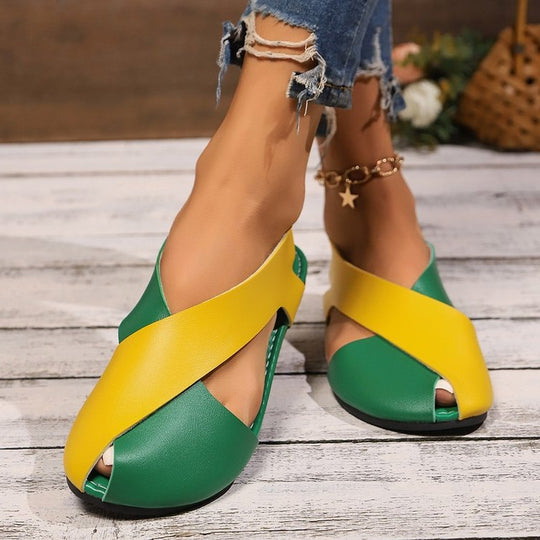 Damen Riemchen-Sandalen mit geschwungenem Design R&B
