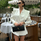 Damen Modischer Oversize-Blazer mit Schulterpolstern R&B