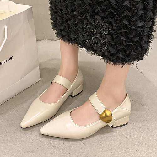 Damen elegante Pumps mit verstellbarem Riemen und edlem Design R&B