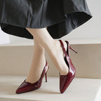 Damen Elegante Slingback-Pumps mit klassischem Krokodil-Design und hochflachem Absatz R&B