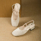 Damen Slingback-Pantoletten mit luftiger WR&Bstruktur und bequemer Absatzhöhe R&B