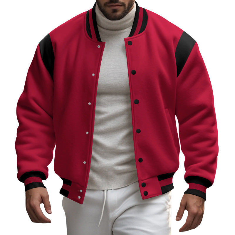 Herren sportliche Collegejacke R&B