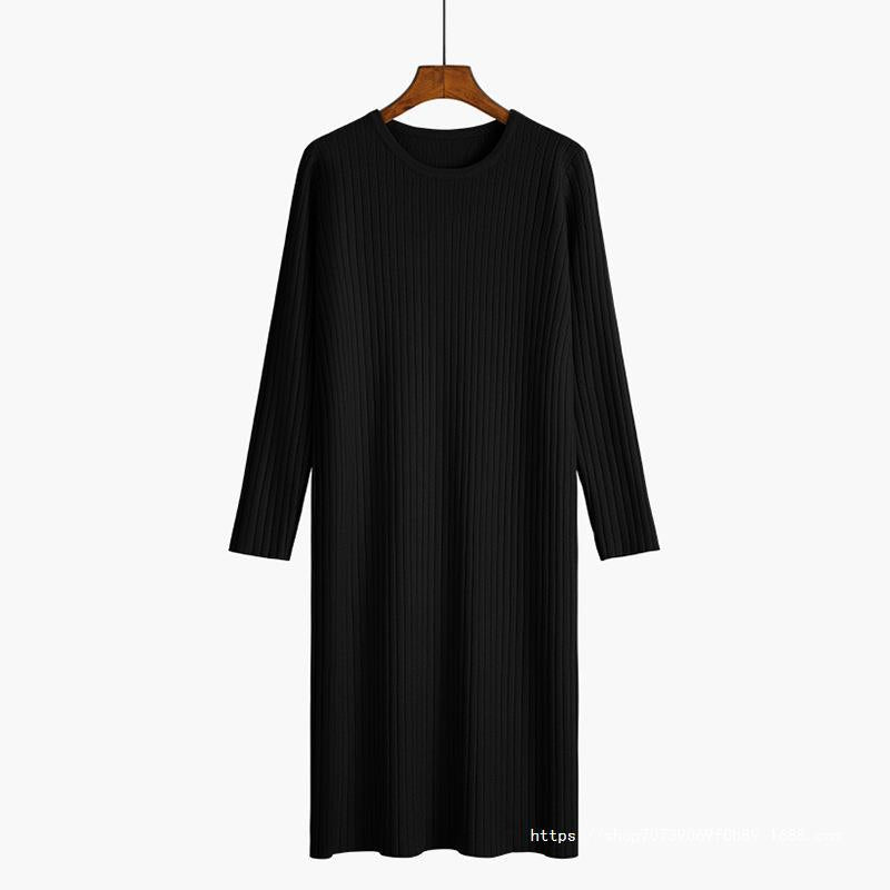 Damen Strickkleid mit feiner Rippenstruktur R&B