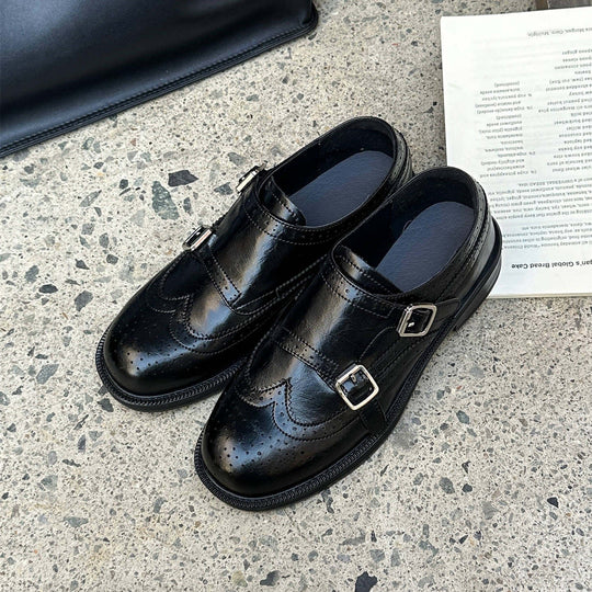 Damen stilvolle Slipper mit modischer Schnallenverzierung R&B