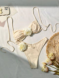 Damen Bikini mit dekorativen Blumenakzenten und modischem Schnitt R&B