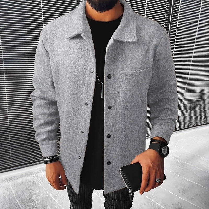 Herren gemütliche und stilvolle Fleecejacke R&B