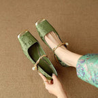Damen Elegante Ballerinas mit glamourösem Schmuckdetail R&B