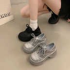 Damen Komfortable Sneaker mit atmungsaktiven Netz-Einsätzen