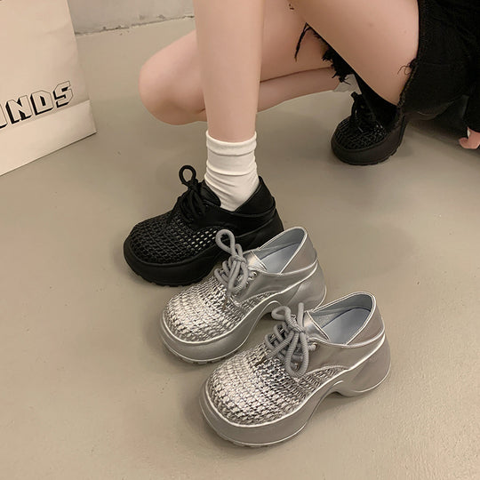 Damen Komfortable Sneaker mit atmungsaktiven Netz-Einsätzen R&B