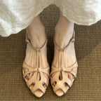 Damen Ballerinas mit elegantem Vorderteil und komfortabler Schnalle R&B