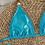 Damen Triangel-Bikini mit elegantem Falten-Design R&B