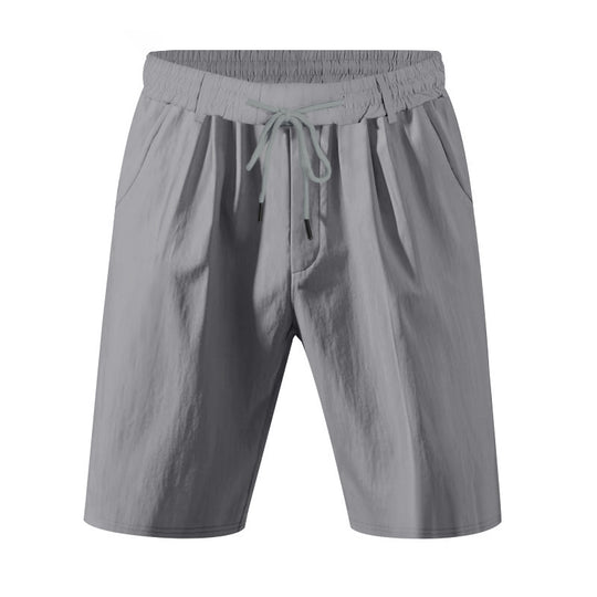 Herren nan knielange leichte Funktionsshorts mit Elastikbund, Kordelzug und tiefen Eingrifftaschen R&B