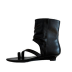 Damen Elegante Leder-Sandalen mit innovativem Design und angesagtem Schaft R&B