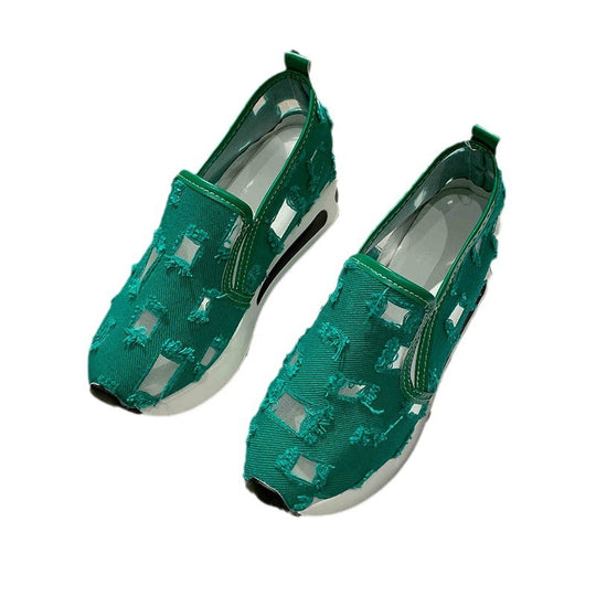 Damen Wedge-Sneaker mit modischem Cut-Out-Design und komfortabler Innensohle R&B
