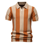 Herren Poloshirt mit modernem Streifenmuster
