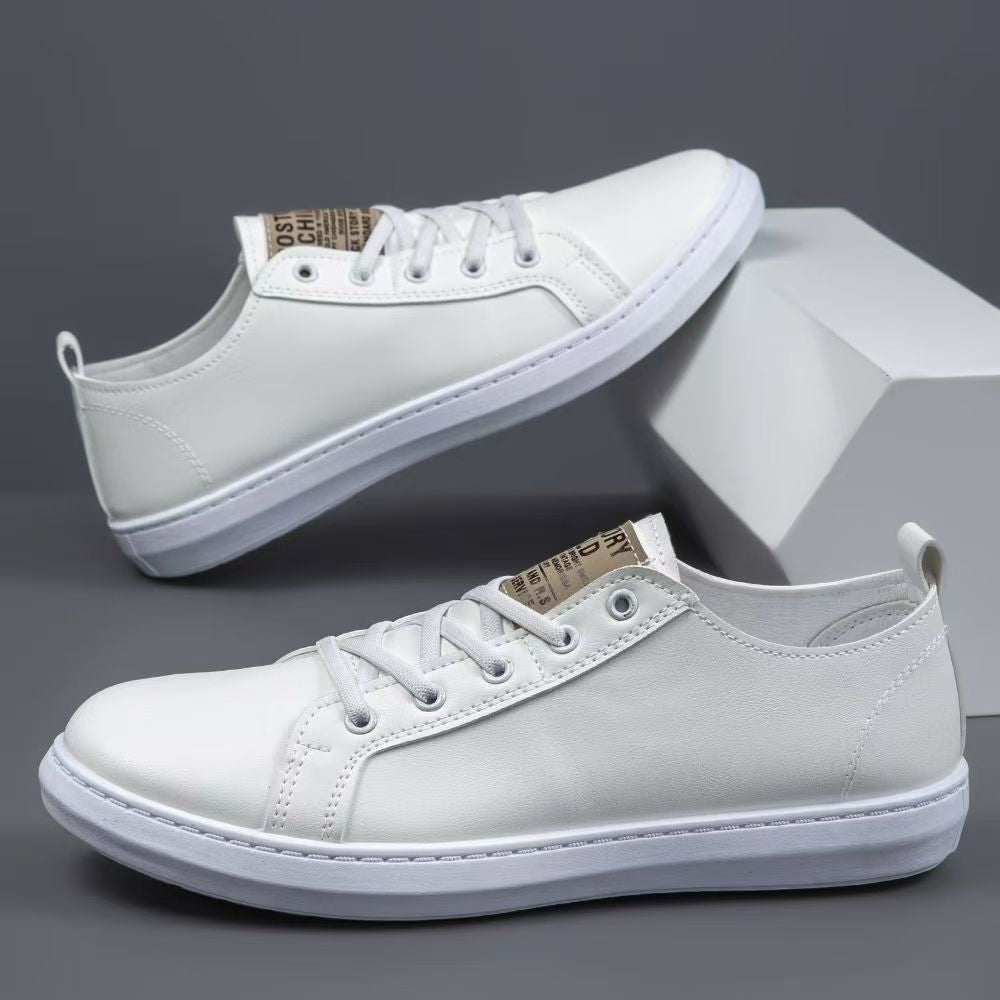 Herren Casual-Leder Sneakers mit rutschfester Sohle und atmungsaktivem Innenfutter R&B