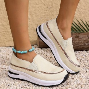 Damen Slip-On Sneakers mit modernem Design und stoßdämpfender Sohle R&B