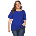 Damen modisches T-Shirt mit filigranem Lochmuster R&B