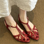 Damen Ballerinas mit elegantem Vorderteil und komfortabler Schnalle R&B