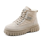 Damen Winterliche High-Top Boots mit kuscheligem Innenfutter und rutschfester Sohle R&B