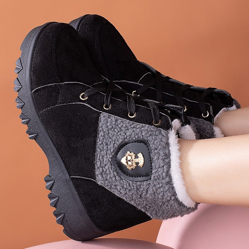 Damen Winterstiefel mit weichem Innenfutter und modischem Fleecefutter R&B