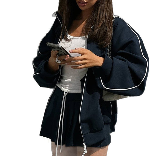 Damen sportliches Loungewear-Kombinationsset mit kurzer Hose und lässigem Oberteil R&B