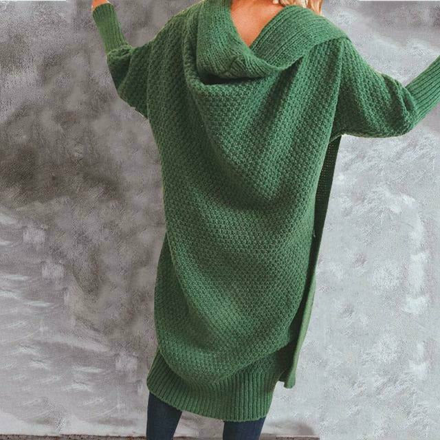 R&B | Solide Lange Strickjacke